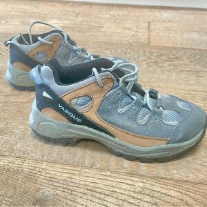 VASQUE MANTRA TAN GREY BLUE LEATHER HIKING SHOES 7233 Big Kid Size 1 EUR 32.5
